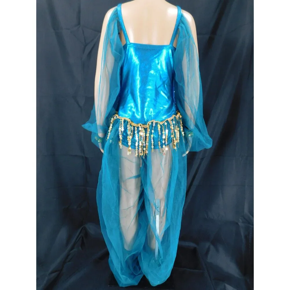 Pre-Owned Dance Costume Curtain Call E833 Small Child Turquoise Jasmine